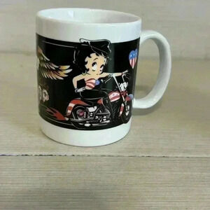 Vintage Motorcycles by Betty Boop Coffee Mug Cup 1998